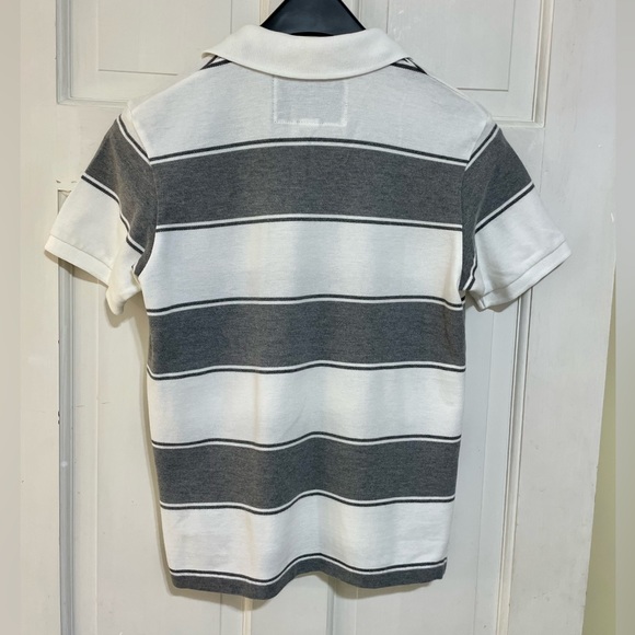 Abercrombie white and grey polo shirt - Picture 3 of 3